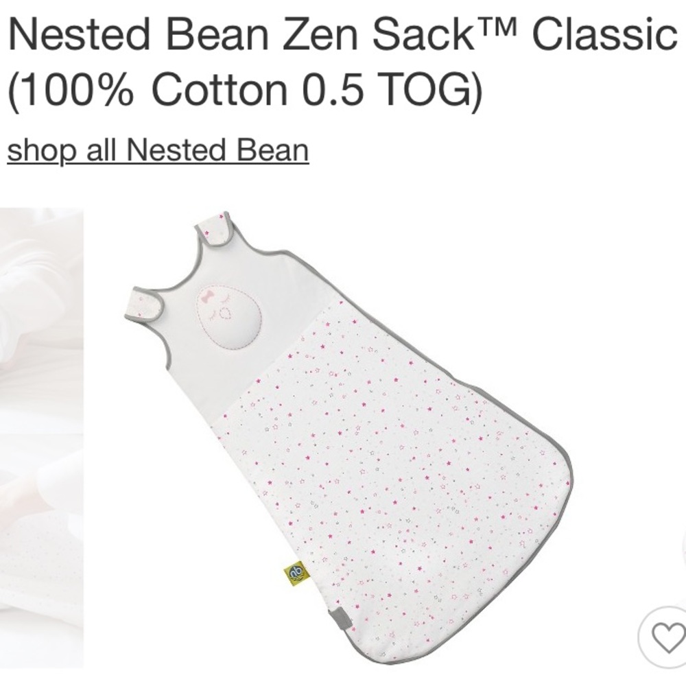 Nested bean zen sleep sack